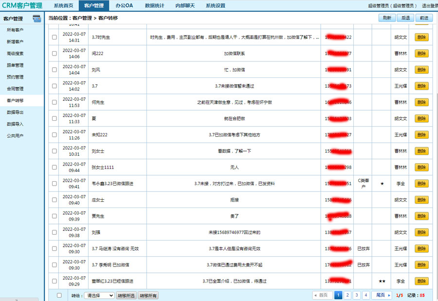 crm客戶管理系統(tǒng)